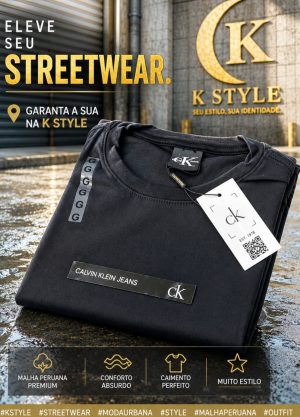 Camiseta em Malha Peruana