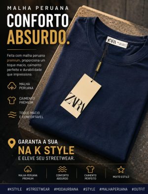Camiseta em Malha Peruana