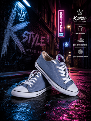 K STYLE Street Canvas Azul Jeans