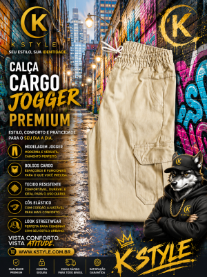 Calça feminino modelo Cargo